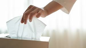 flushing facial tissues